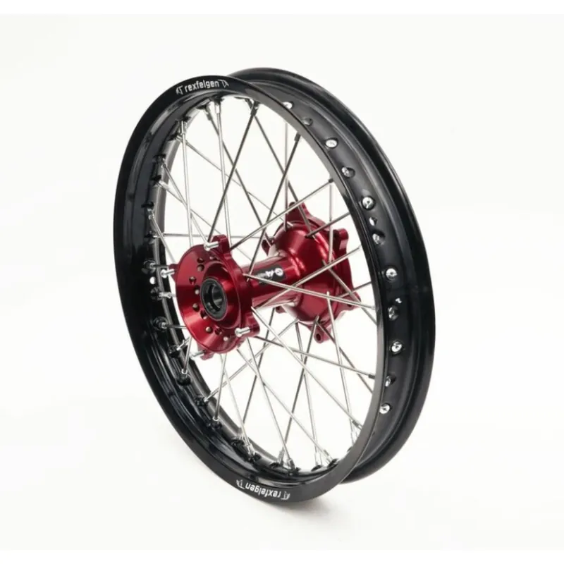 [ RFX ] Moto Roue arrière complète de 18 pouces Noir/Argent/Rouge, 18 x 2,15 Akciós ár