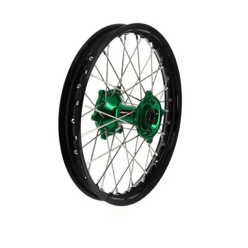[ RFX ] Moto Roue arrière complète de 19 pouces Noir/Argent/Vert, 19 x 1,85 Utolsó esély