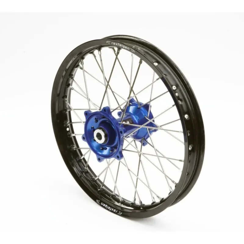[ RFX ] Moto Roue arrière complète de 19 pouces Noir/Argent/Bleu, 19 x 2,15 Szuper akció