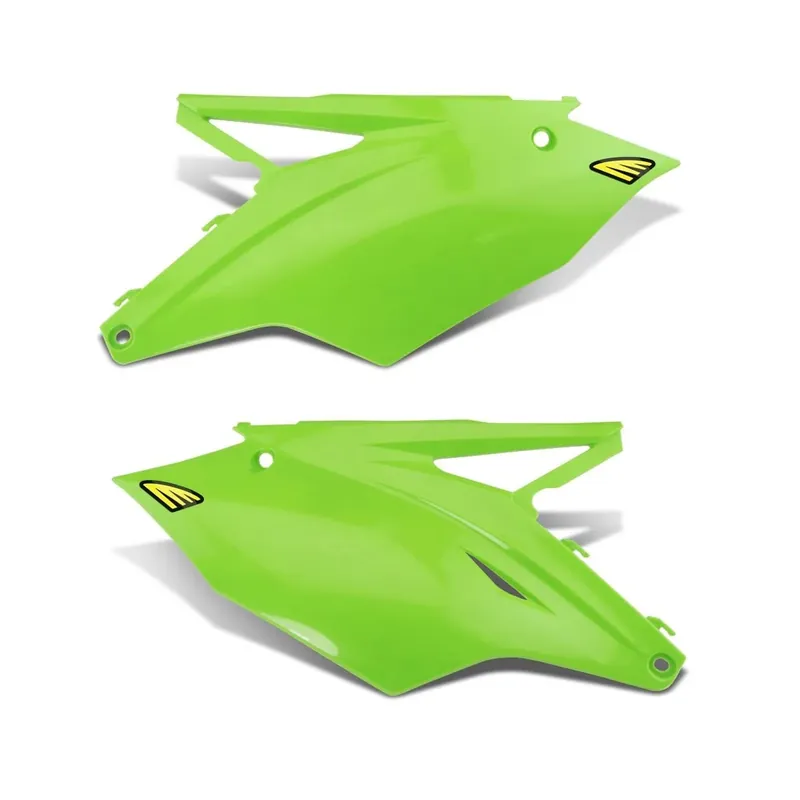 Végkiárusítás [ Cycra ] Plaques Latérales Kawasaki KXF 250 2017, KXF 450 16-17, Vert