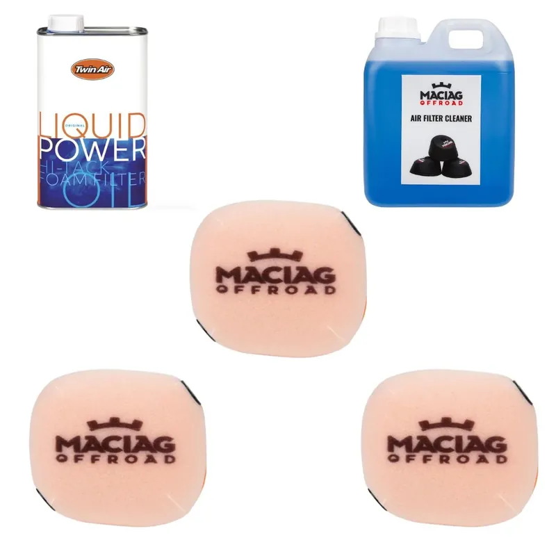 [ Maciag Offroad ] Filtre à Air Set Moto Service Filtre à air, Huile pour filtre à air, Nettoyant pour filtre à air Csak ma