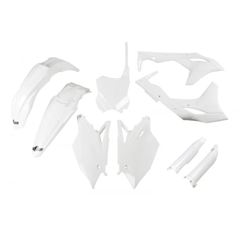 [ Ufo Plast ] Full Kit Plastique Blanc, Kawasaki KX 250F 18-20 Legnépszerűbb