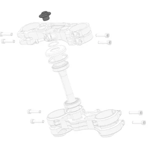 Prémium [ Stark ] Moto Boulon supérieur de l‘arbre de direction OEM