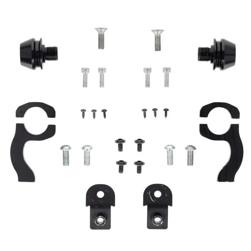 Vedd meg most [ Acerbis ] Kit de Montage Protège Mains ADV Type F Noir/Argent, Honda Africa Twin 1100L 24-