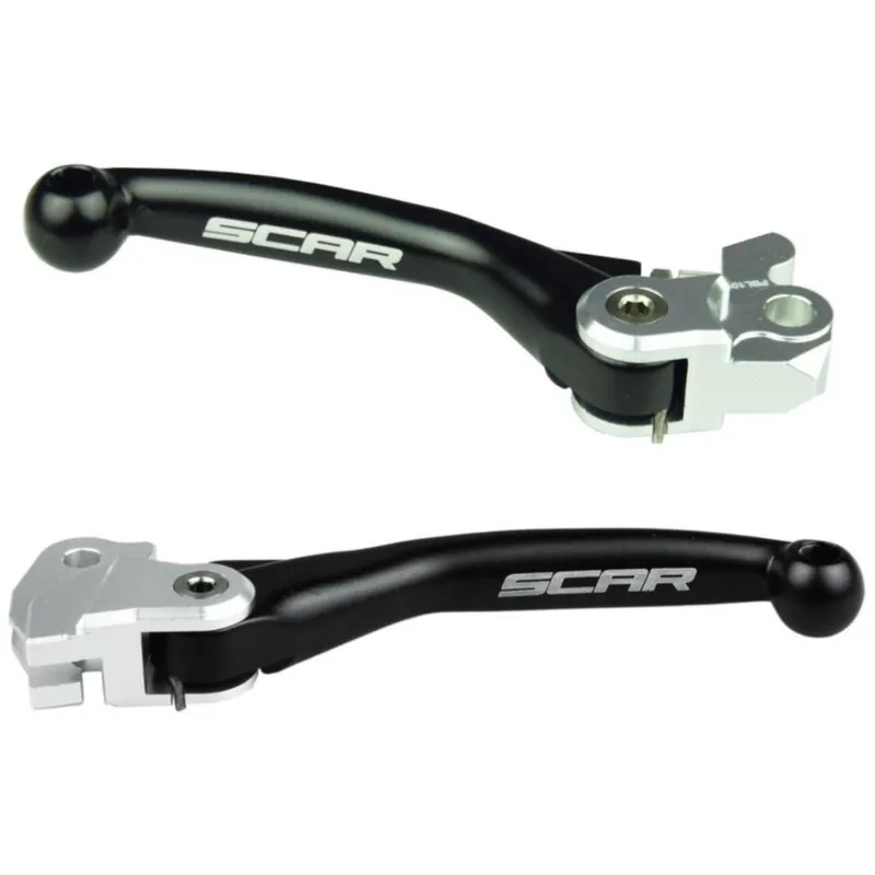 Végkiárusítás [ SCAR ] Jeu de leviers de frein/embrayage Flex Kawasaki KX 65 00-, 85 01-, Suzuki RMZ 250 07-, 450 05-