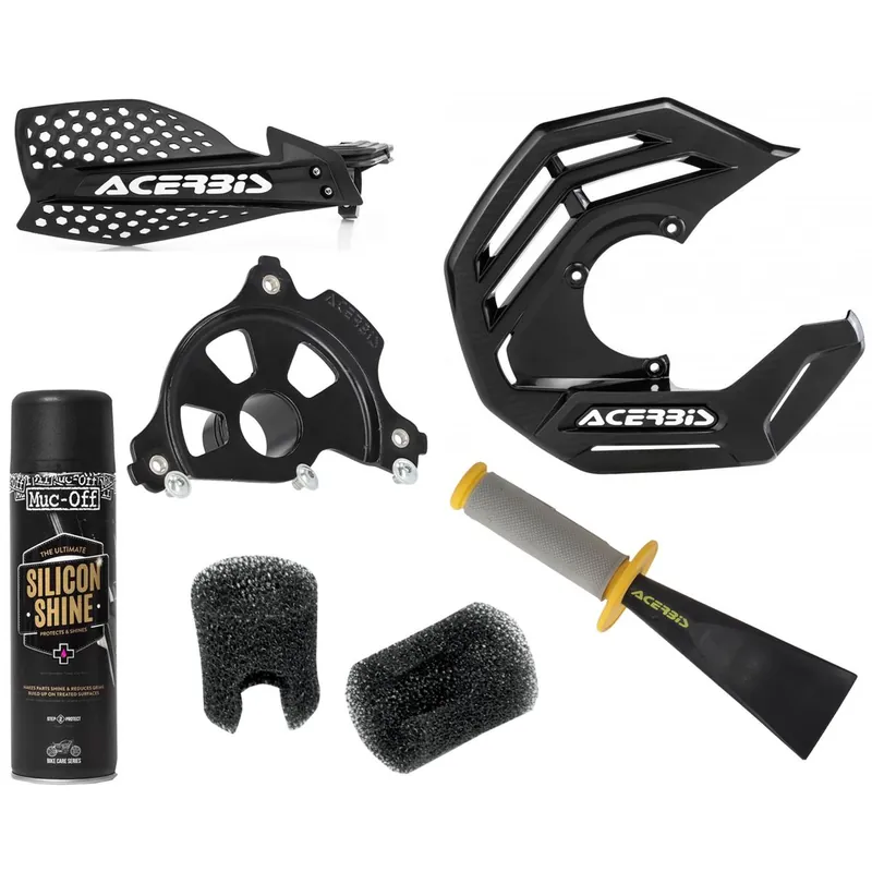 [ Acerbis ] Mousse Anti-Boue Kit Moto 6-tlg, Yamaha YZ 250F/450F, Fantic XXF/XEF, Noir Vedd meg most