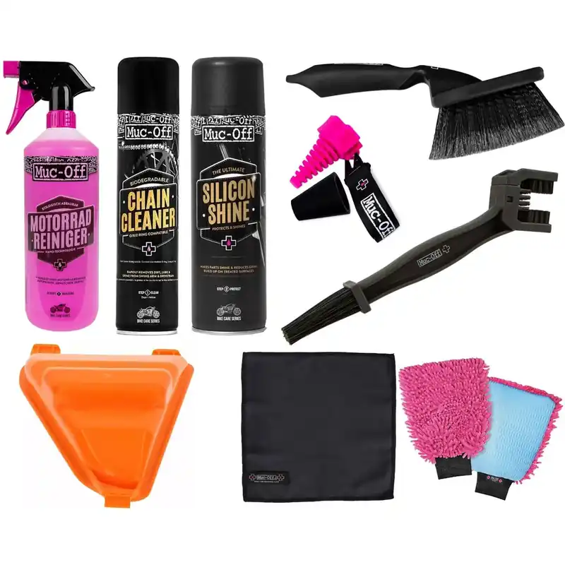 Azonnal elérhető [ Muc-Off ] Kit de Nettoyage Moto 9 Pieces, Honda CRF 250R/450R 25-