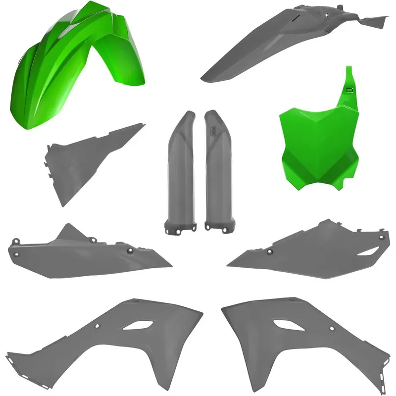 [ Acerbis ] Kit Plastique Full Kawasaki KX 250 25-, KX 450 24-, Gris/Vert Legkelendőbb