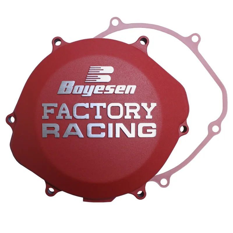 [ Boyesen ] Couvercle de Carter d‘Embrayage Factory Gas Gas MC 250F, EC 250F/350F, Rouge Expressz kézbesítés