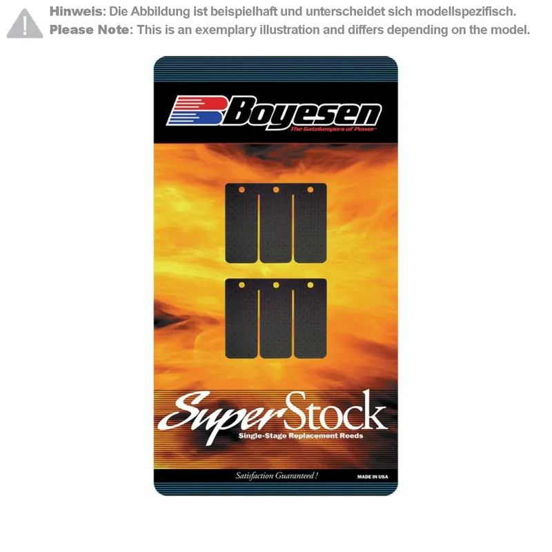 Exkluzív ajánlat [ Boyesen ] Clapets pour Boîte à Clapet Super Stock KTM SX 125 93-98, EXC 125 93-98, EXC 200 ‘98, Carbon