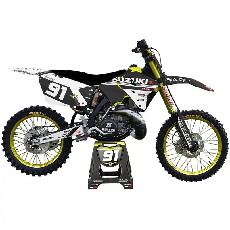 [ Maciag Offroad ] Kit Déco Race 5 Suzuki RM 125 01-09 Árcsökkenés