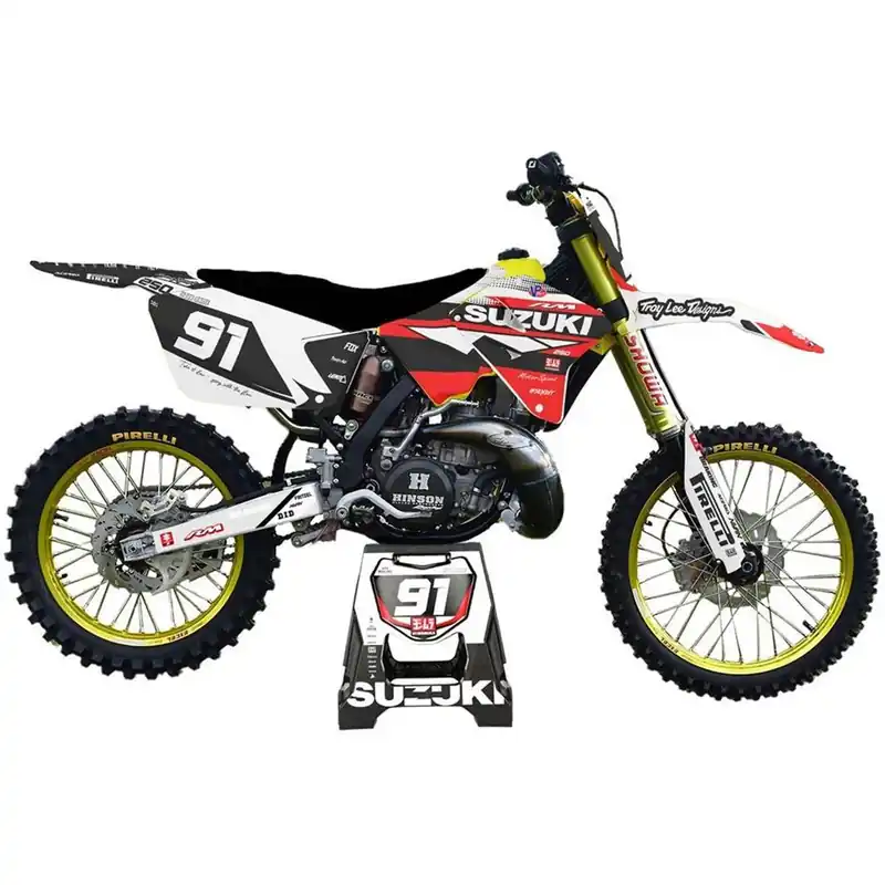 [ Maciag Offroad ] Kit Déco Race 12 Suzuki RM 250 01-09 Szuper akció