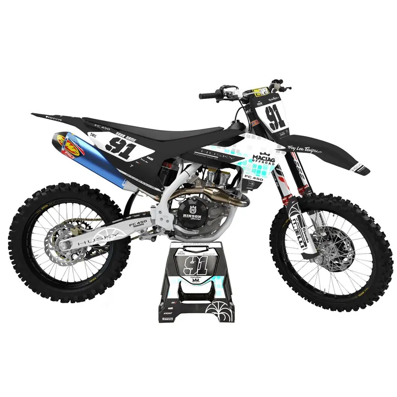[ Maciag Offroad ] Kit Déco Race 14 Husqvarna FC 450 16-18 Ne maradj le