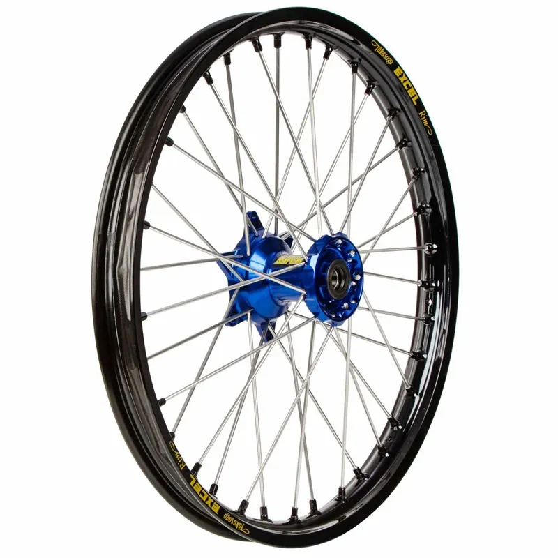 Outlet [ Haan Wheels ] Roue Avant Yamaha YZ 93-, YZF 98-13, Noir/Bleu