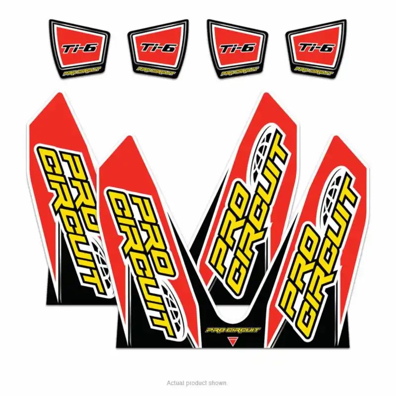 [ Pro Circuit ] Sticker Silencieux pour TI-6, Honda CR-F 250/450 ‘14 (Dual System) Expressz kézbesítés