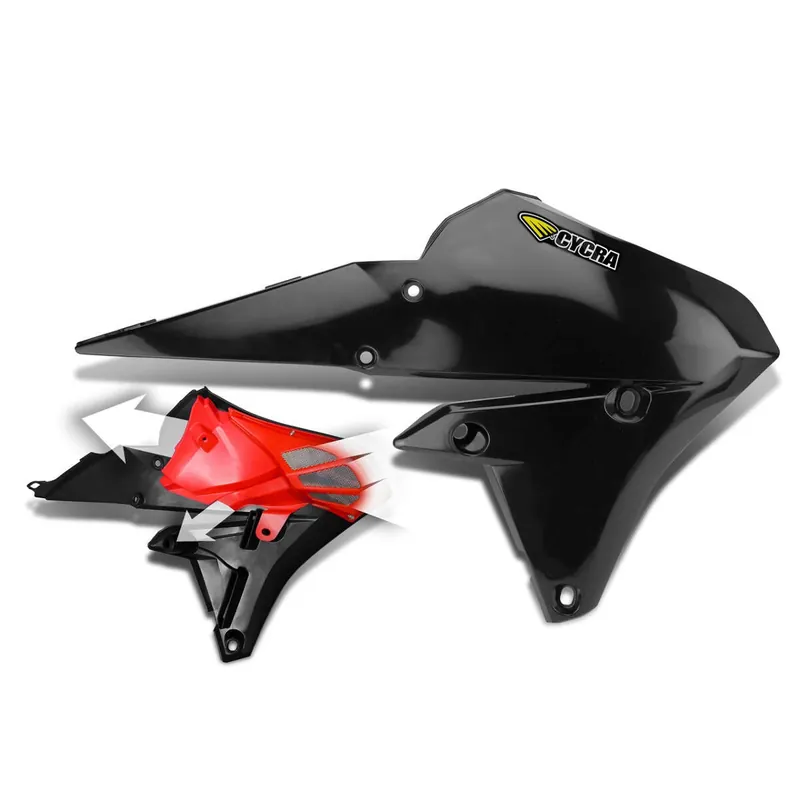 Utolsó esély [ Cycra ] Ouie de Radiateur avec Ventilation Powerflow Yamaha WR-F/YZ-F 250, Noir
