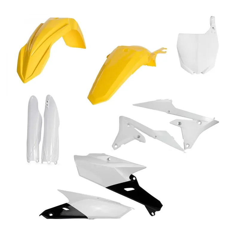 Exkluzív ajánlat [ Acerbis ] Kit Plastique complet Full-Kit Yamaha YZF 250 2018, Jaune/Blanc