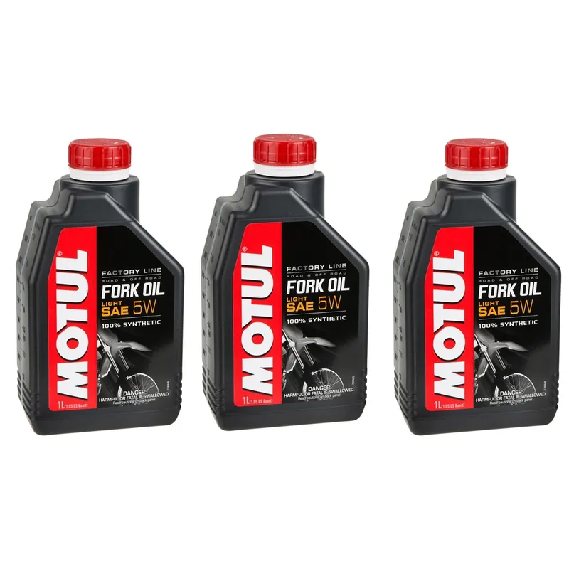 [ Motul ] Huile de Fourche Factory Line Light Set de 3, 1 L chacun, 5W Vedd meg online