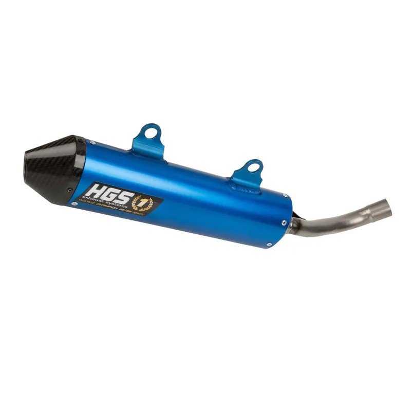 Szuper ajánlat [ HGS ] Silencieux Husqvarna TC 250 17-18, Bleu/Carbone
