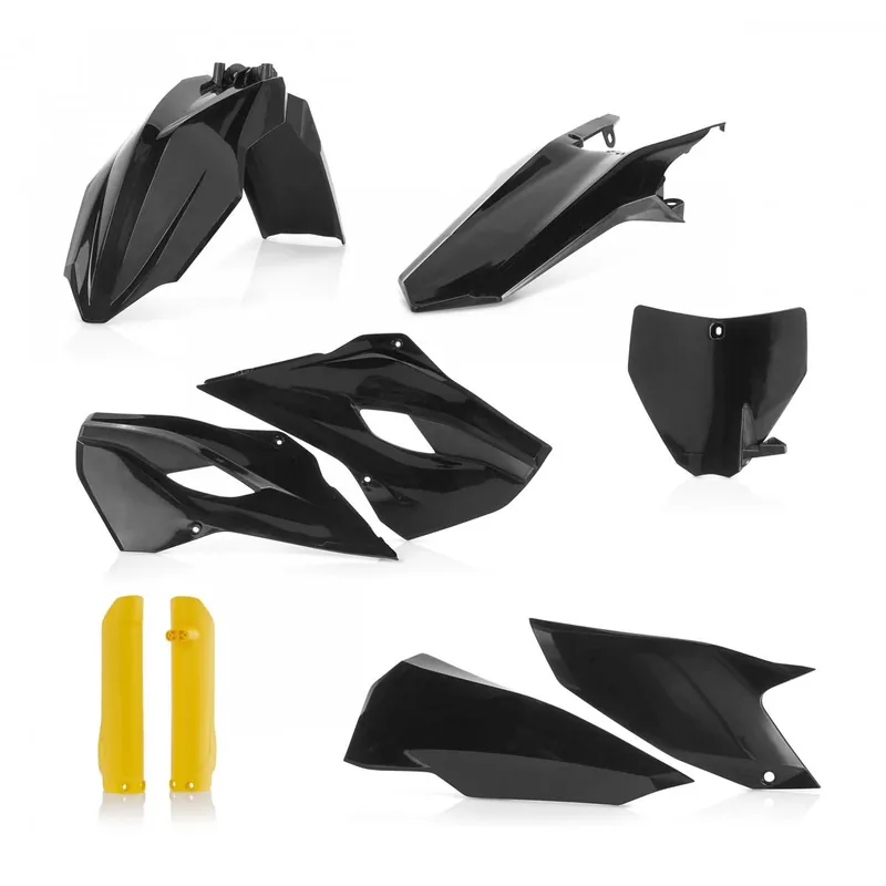 [ Acerbis ] Kit Plastique complet Full-Kit Husqvarna FE 250/350/450, TE 125/250/300/450/501 2016, Noir/ Jaune Kedvezmény