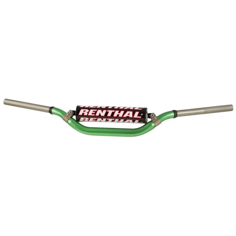 Szezonális akció [ Renthal ] Guidon Twinwall 997, 28.6 mm, Vert, Honda/Kawasaki