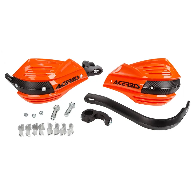 [ Acerbis ] Protège Mains X-Factor Orange/Noir, Kit de Montage inclus Olcsó