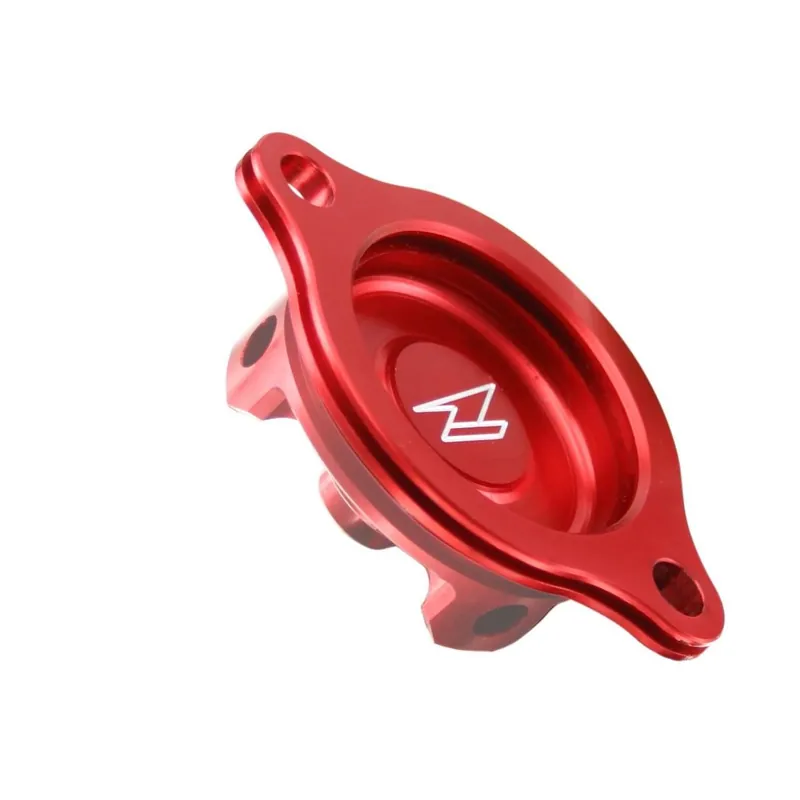 Expressz szállítás [ Zeta ] Couvercle de Filtre à Huile Rouge, Honda CRF 250 04-09, CRF-X 250 04-17