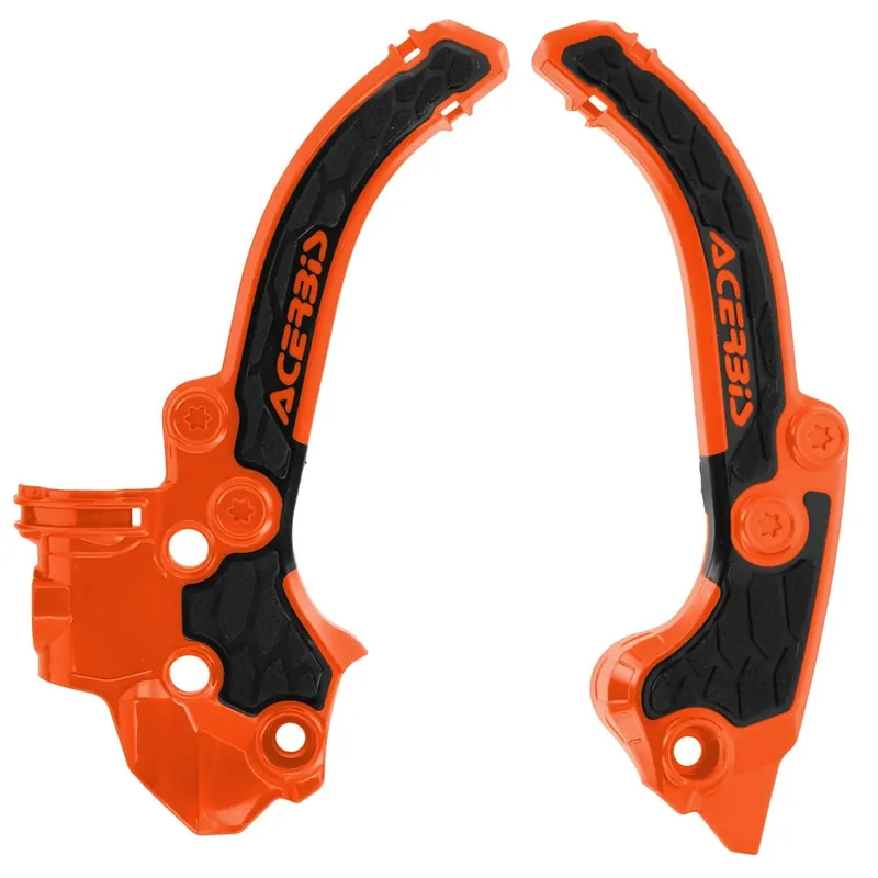 Legnépszerűbb [ Acerbis ] Protections de Cadre Anti-Dérapante X-Grip KTM SX 50 24-, Orange/Noir