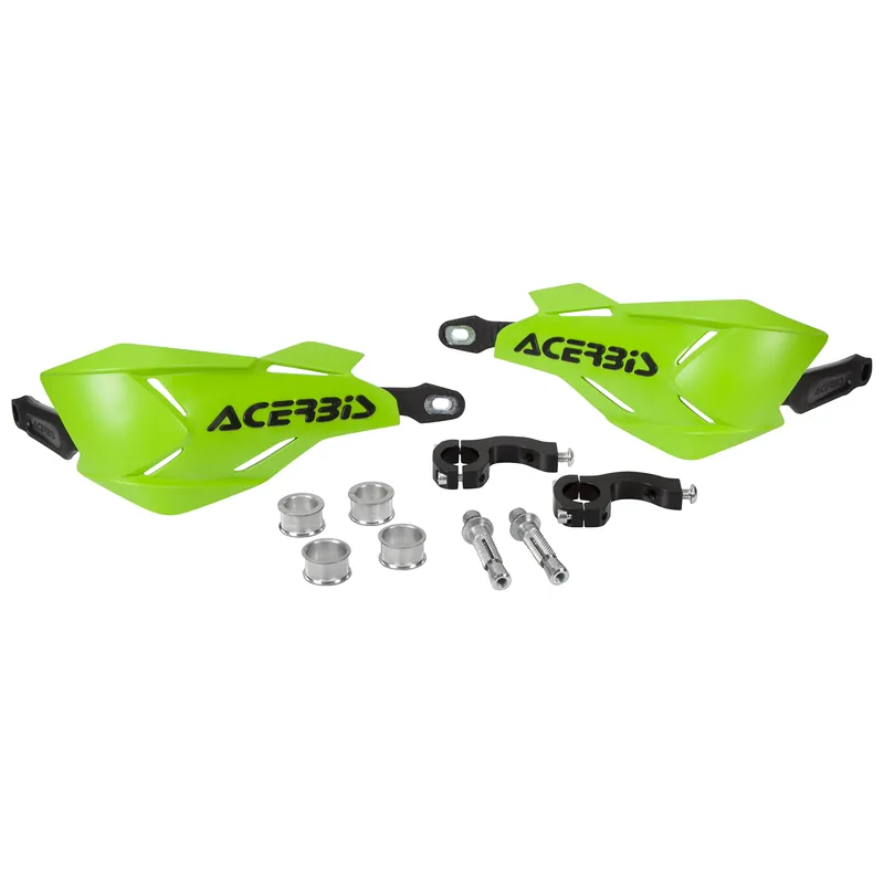 Népszerű [ Acerbis ] Protège Mains X-Factory Vert/Noir, Kit de Montage inclus