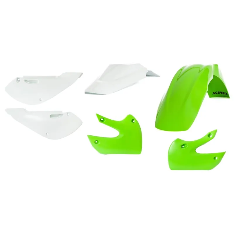 [ Acerbis ] Kit Plastique Kawasaki KX 65 00-19, Suzuki RM 65 03-18, Vert/Blanc, Replik 13 Biztonságos fizetés