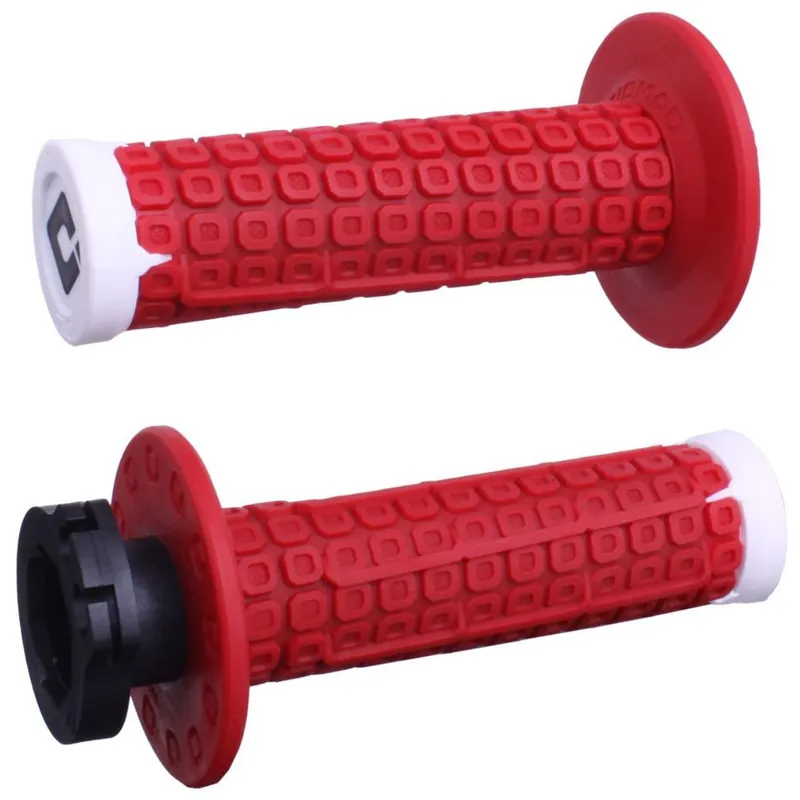 [ ODI ] Poignées Nomad D30 Lock-On Rouge/Blanc Biztonságos fizetés