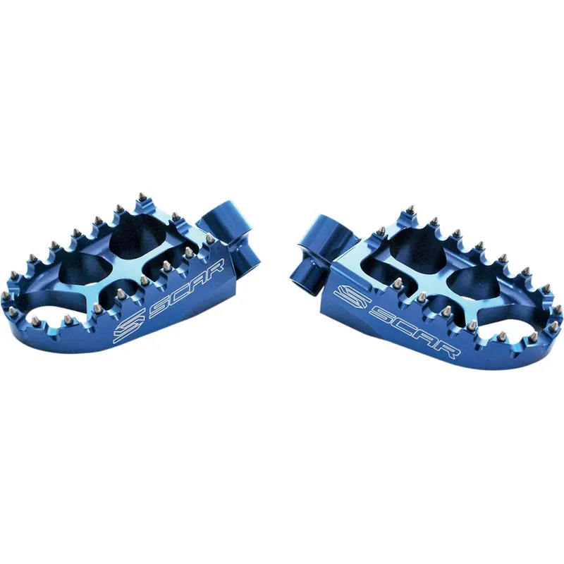 [ SCAR ] Repose Pieds Evolution Racing Kawasaki KX 65/85, Bleu Különleges ajánlat