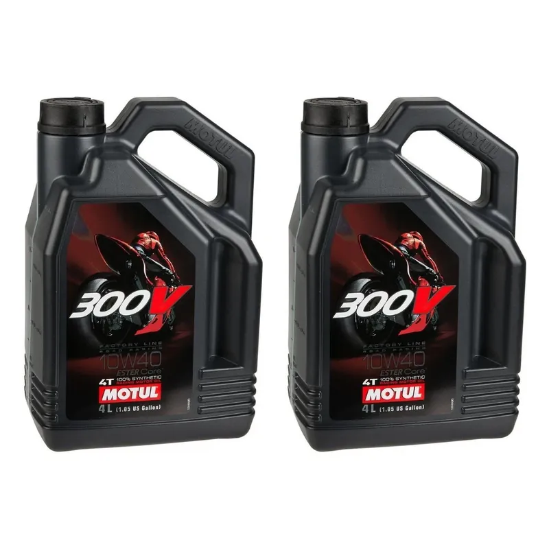 Legnépszerűbb [ Motul ] Huile Moteur Factory Line Set de 2, 4 L chacun, Road Racing 300V, 10W40