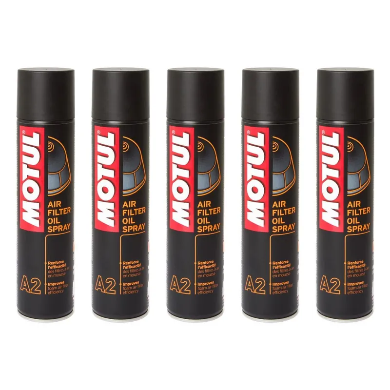 Árengedmény [ Motul ] Spray Huile Filtre à Air A2 Set 5 pièces, 400 ml chacun