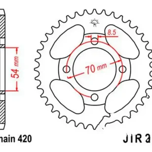 Azonnal elérhető Couronne JT 39/420 Acier Honda C 90 / C 90 CW ...