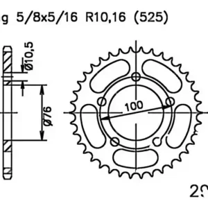 Couronne Esjot 39/525 Acier Noire Benelli TNT 899 / Tre-K 899 ... Biztonságos fizetés