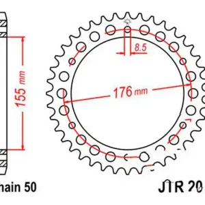 Árcsökkenés Couronne JT 46/530 Acier Triumph Speed Triple 955 EFI / Sprint 1050 ST ...