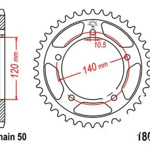 Vedd meg online Couronne JT 45/530 Acier Suzuki GSX-R 1000 / GSX-R 1000 U2 ...