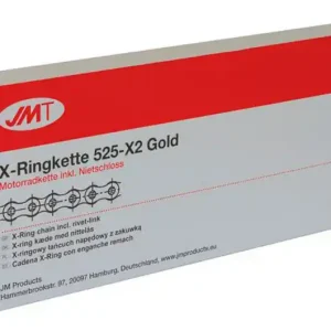 Gyors szállítás Chaîne JMT 525X2/114 X-Ring Gold (Attache rapide à sertir)