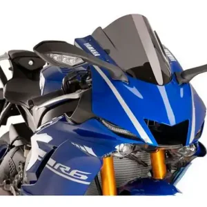 Bulle / Pare-brise Puig Racing Fumé Foncé Yamaha YZF-R6 600 2017 Biztonságos fizetés