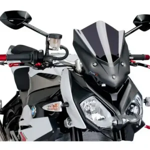 Bulle / Pare-brise Puig Racing Fumé Foncé BMW S 1000 R 2013-2017 Ne maradj le