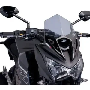 Bulle / Pare-brise Puig Sport New Generation Naked Fumé Clair Kawasaki Z 800 A / Z 800 B ... Rendeld meg most