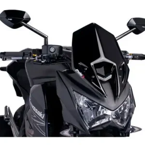 Bulle / Pare-brise Puig Sport New Generation Naked Noir Kawasaki Z 800 A / Z 800 B ... Olcsóbb