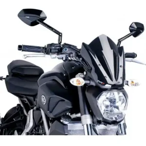 Bulle / Pare-brise Puig Sport New Generation Naked Noir Yamaha MT-07 700 / MT-07 700 A ... Biztonságos vásárlás