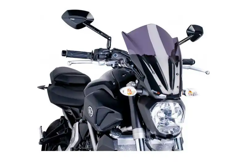 Bulle / Pare-brise Puig Touring New Generation Naked Fumé Foncé Yamaha MT-07 700 2014-2016 / MT-07 700 A 2014-2017 Szezonális akció
