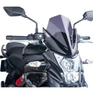 Nézd meg most Bulle / Pare-brise Puig Sport New Generation Naked Fumé Foncé Kawasaki ER-6N 650 F 2012-2017 / ER-6N 650 E 2013-2017