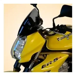 Bulle / Pare-brise Bullster 27cm Noir Fumé Kawasaki ER-6N 2006-2008 Biztonságos fizetés