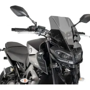 Olcsóbb Bulle / Pare-brise Puig Touring New Generation Naked Fumé Foncé Yamaha MT-09 850 A 2017