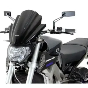 Vedd meg most Bulle / Pare-brise MRA Racing Noir Yamaha MT-09 2014-2016