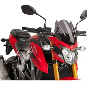 Vásárlói kedvenc Bulle / Pare-brise Puig Sport New Generation Naked Fumé Foncé Suzuki GSX-S 750 AZ 2017 / GSX-S 750 A 2017